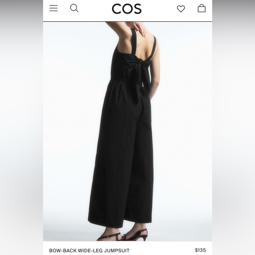 COS Black Wide-Leg Jumpsuit - Picture 3 of 10